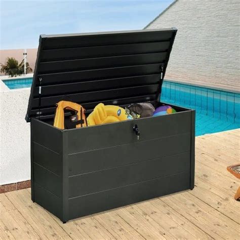 metal garden storage boxes for sale|waterproof outdoor metal storage cabinet.